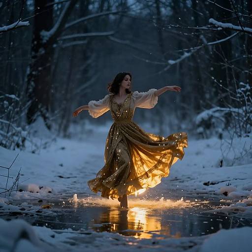 Celestial Winter Light Dance