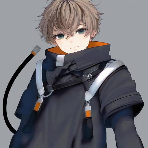 Illustration of Alban knox, nijisanji in the style of Kouno (masao)