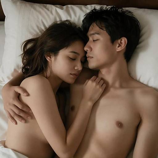 Intimate Embrace in Soft Lighting