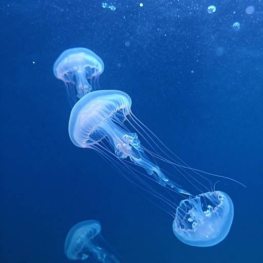 Glowing Jellyfish Underwater Ballet