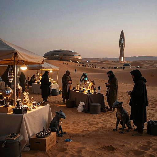 Bene Tleilaxu Desert Market Scene