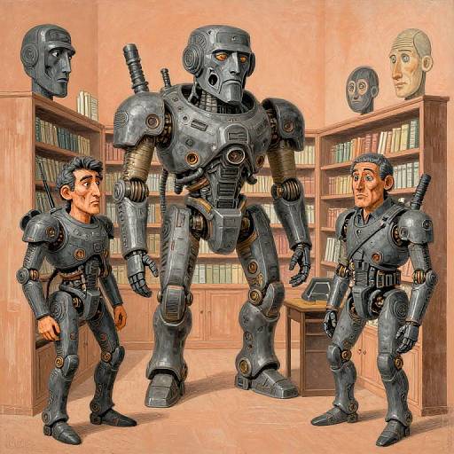 Rustic Futurism Lithography Supermarket