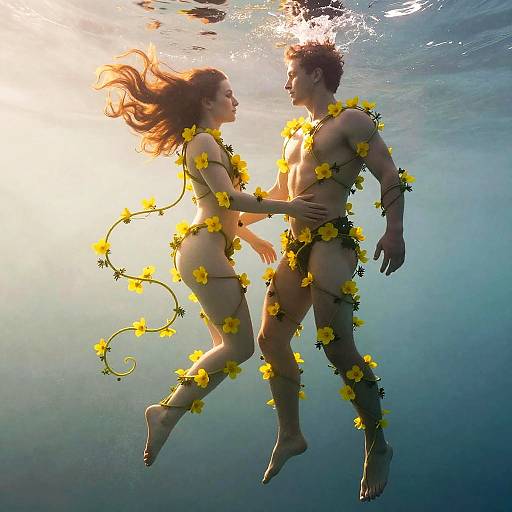 Interconnected Human Bodies with Vines