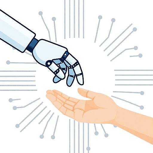 Vector Art of Human-Machine Harmony