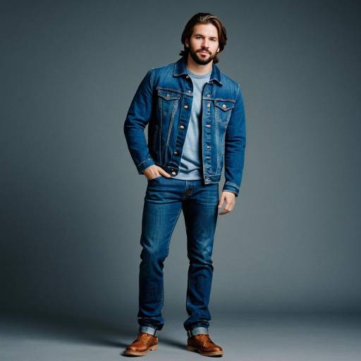Man in Denim Jacket and Jeans