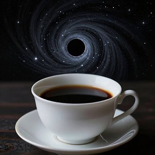 Cosmic Black Hole in Teacup