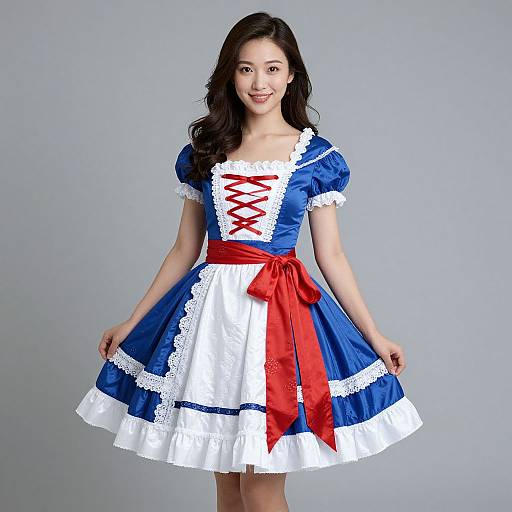 Red White Blue Elegant Dress