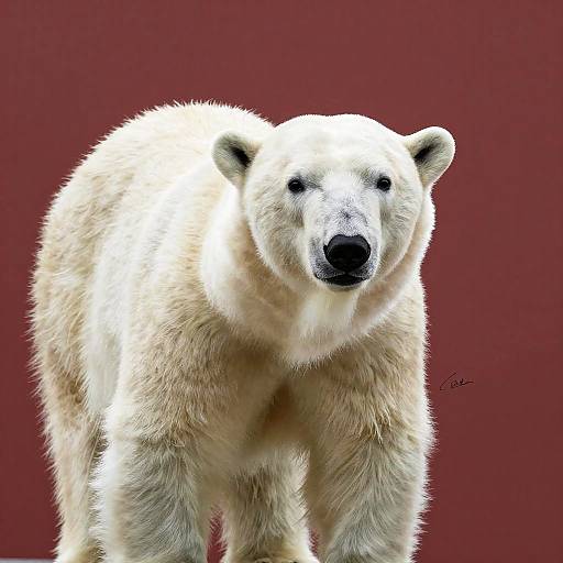 Photorealistic Solo Polar Bear Portrait