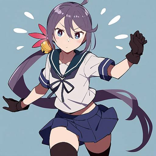 Illustration of Akebono kai ni (kancolle), kantai collection in the style of Do m kaeru