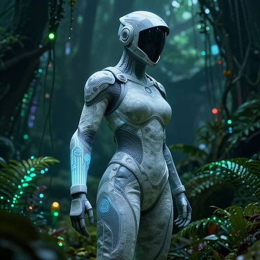 Stealth Operative in Cyberpunk Jungle