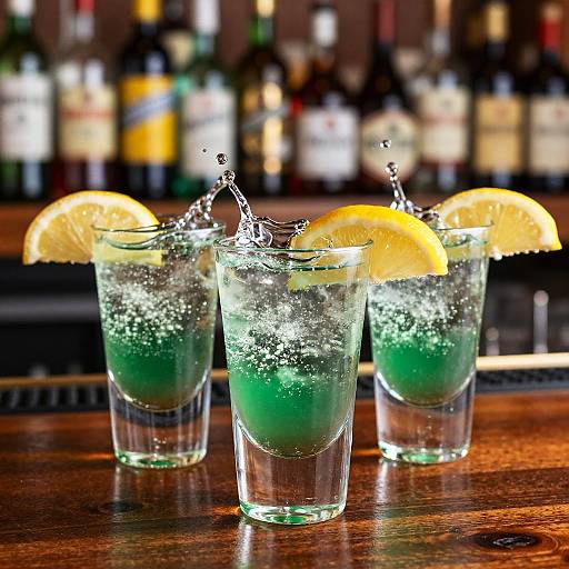 Refreshing Green Cocktail Shots
