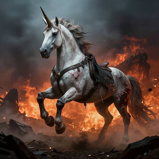Post-Apocalyptic Unicorn Warrior