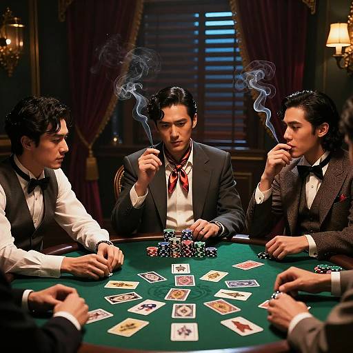 Elegant Python in Film-Noir Gamble