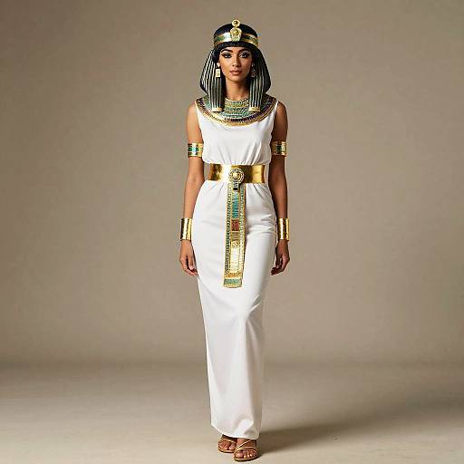 Elegant Egyptian-Inspired Fashion Design