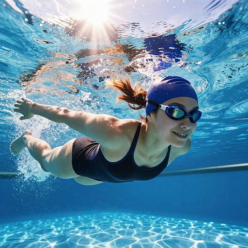 Ultra-Realistic Shojo Female Swimmer