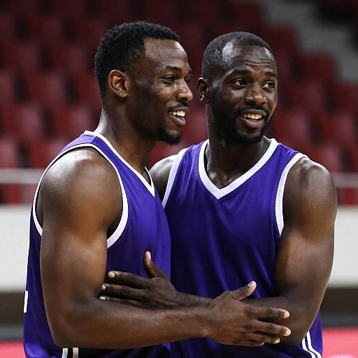 Joyful Moments in Basketball Arena