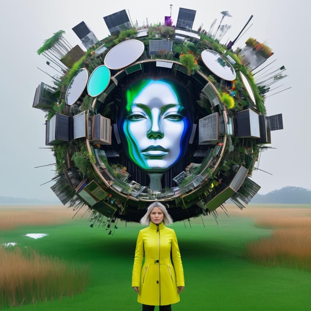 Futuristic Self-Portrait of Climate Change