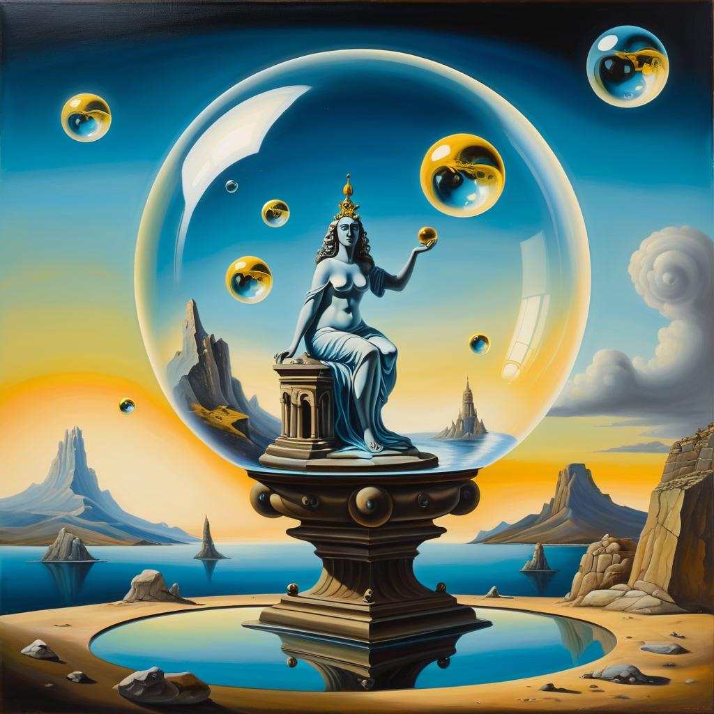 Surreal Grotesque: Dalí Inspired Masterpiece