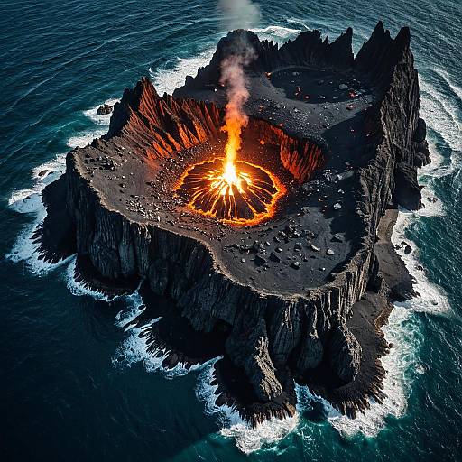 Aerial View of Skull Island Paradise