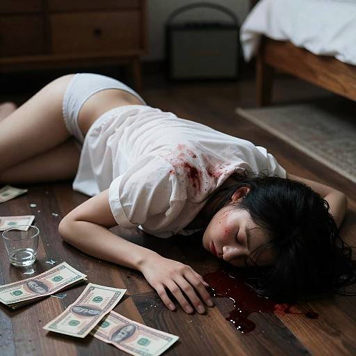 Dark Scene of Mystery and Tragedy