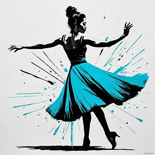 Two-Tone Vivacious Latina Dancer