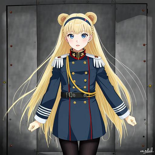 Illustration of Aleksandra i. pokryshkin, brave witches in the style of Mondi hl