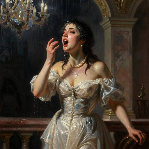 Soaked Soprano in Flooded Marble Opera