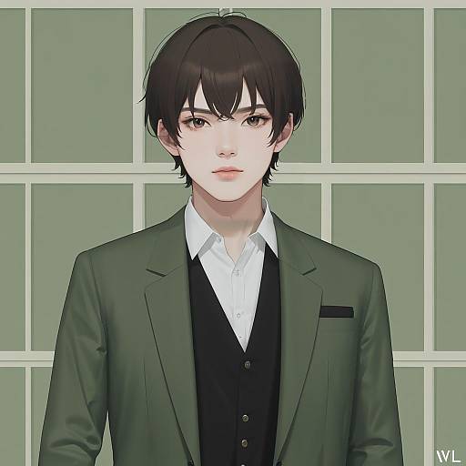 Illustration of Harada mutei, saibou shinkyoku in the style of Nvl