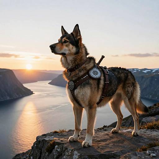 Norse Mythology Viking Warrior Dog