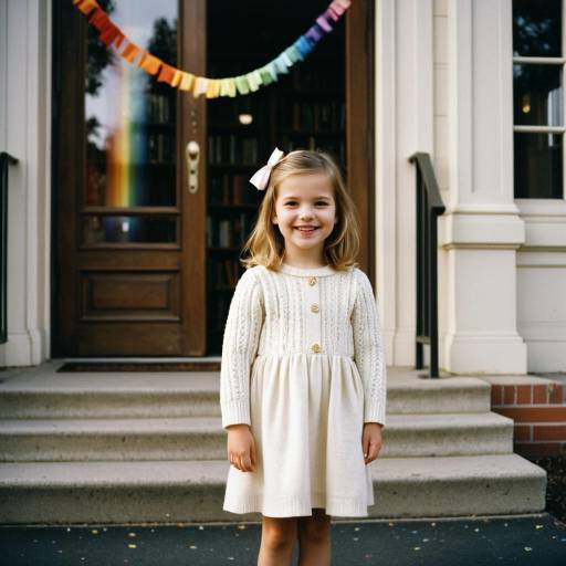 Charming Toddler Fashion Portrait Outdoors