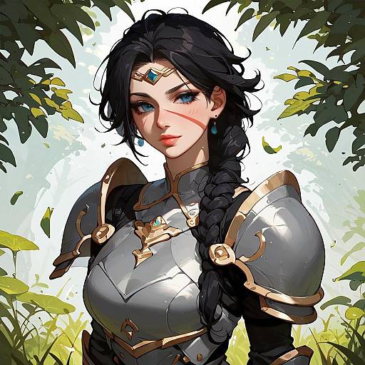 Shadowheart Anime Girl in Armor