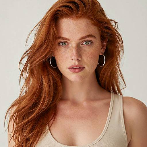 Captivating Portrait of a Redhead Woman