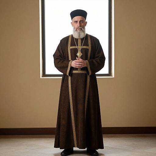 Jewish High Priest in Traditional Robes