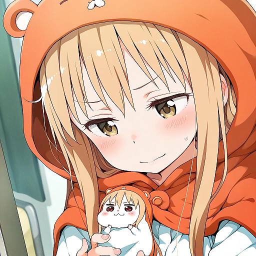 Illustration of Doma umaru, himouto! umaru-chan in the style of Gomennasai