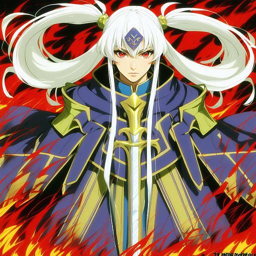 Illustration of Grima (fire emblem), fire emblem in the style of Takeuchi ryousuke