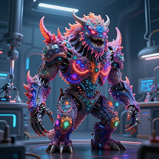Surreal Cybernetic Monster AI Generator