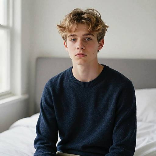 Natural Light Portrait of Teen Boy