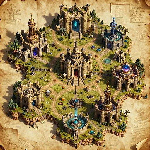 Epic AI-Designed Fantasy RPG Map