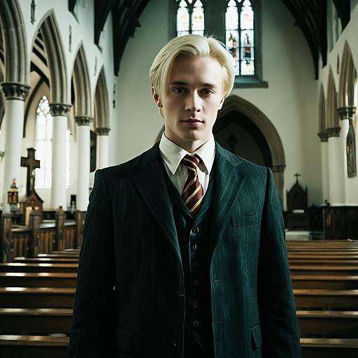 Harry Potter Malfoy Costume in Church