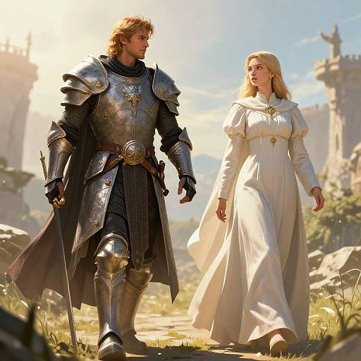 Realistic DnD Paladin and Priestess