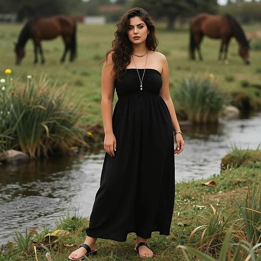 Curvy Bohemian Woman by Brook