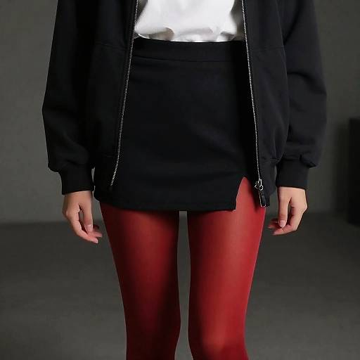 CasualCL in Red Pantyhose Outfit