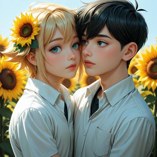 Boys with Flowers in a Yaoi Scene