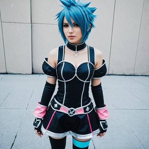 Aqua Kingdom Hearts Cosplay Costume Design