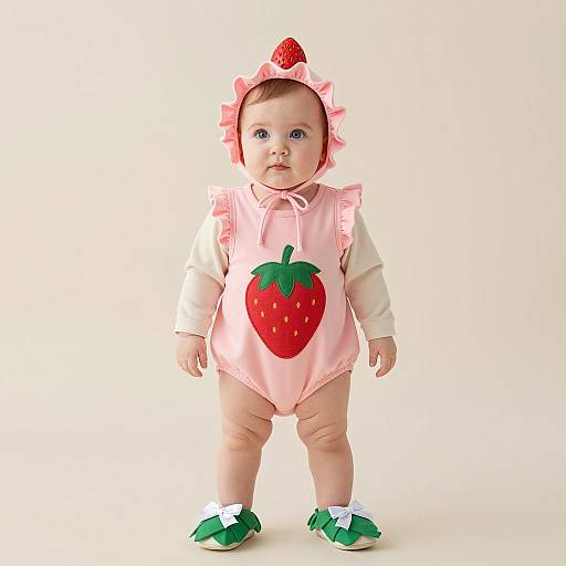 Adorable Strawberry Shortcake Baby Portrait