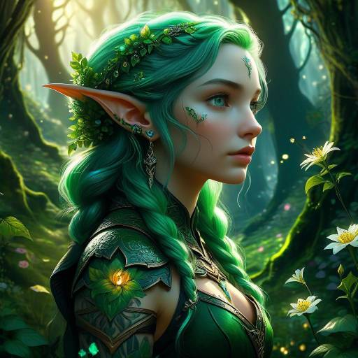 Enchanting Portrait of a Graceful Elf Ranger