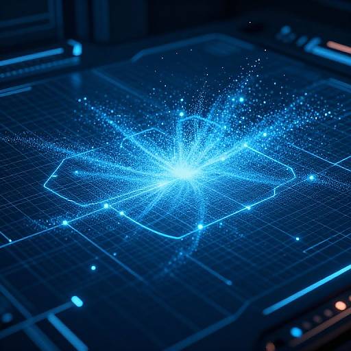 Futuristic Particle Diffusion Interface