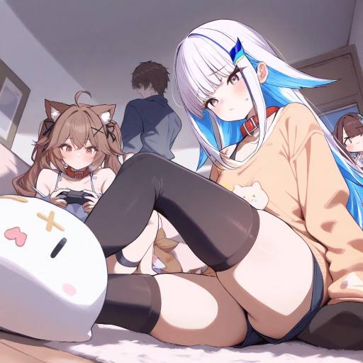 Virtual YouTuber with Animal Ears and Controller