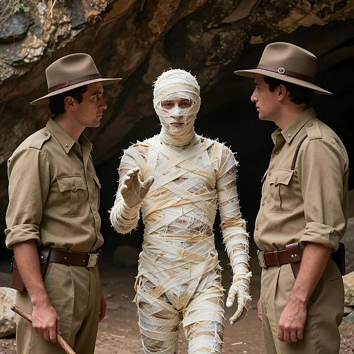 Mysterious Encounter in a Cave