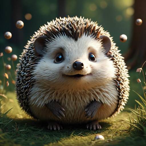 Dreamy 3D Pixar Hedgehog Illustration Dreamy 3D Pixar Hedgehog Illustration